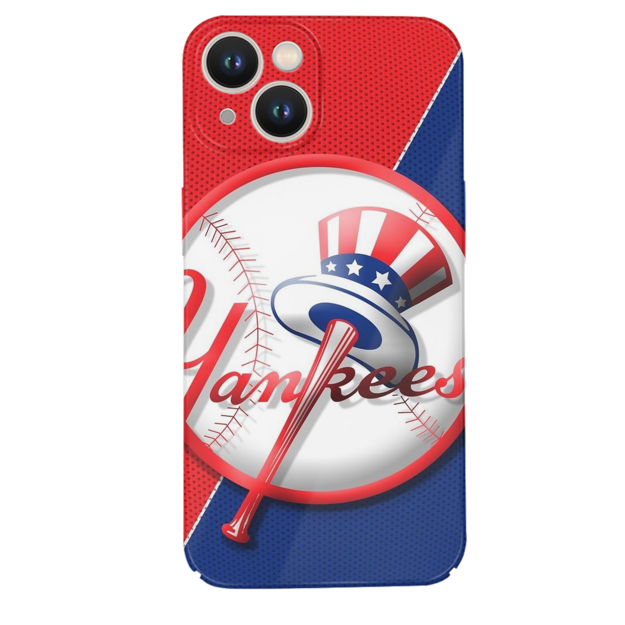 New York Yankees 148 IPhone 14 Series Full-Cover Hard Case – Shockproof With Raised Camera Protection – Precise Cutouts, Wireless Charging Compatible – Durable, Anti-Yellowing, Easy To Clean